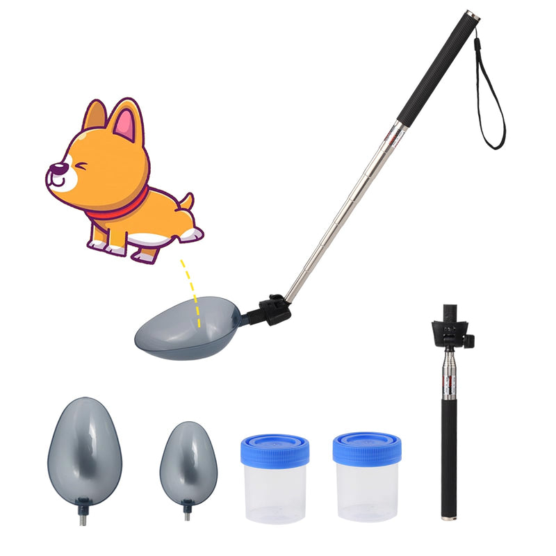 Dog Cat Urine Collector - Telescopic Urine Sample Catcher for UTI Test Kit,Dog Pee Stick for Veterinary Supplies.Dog Pregnancy Pee Test Kit(Basic Kit) basic kit - BeesActive Australia