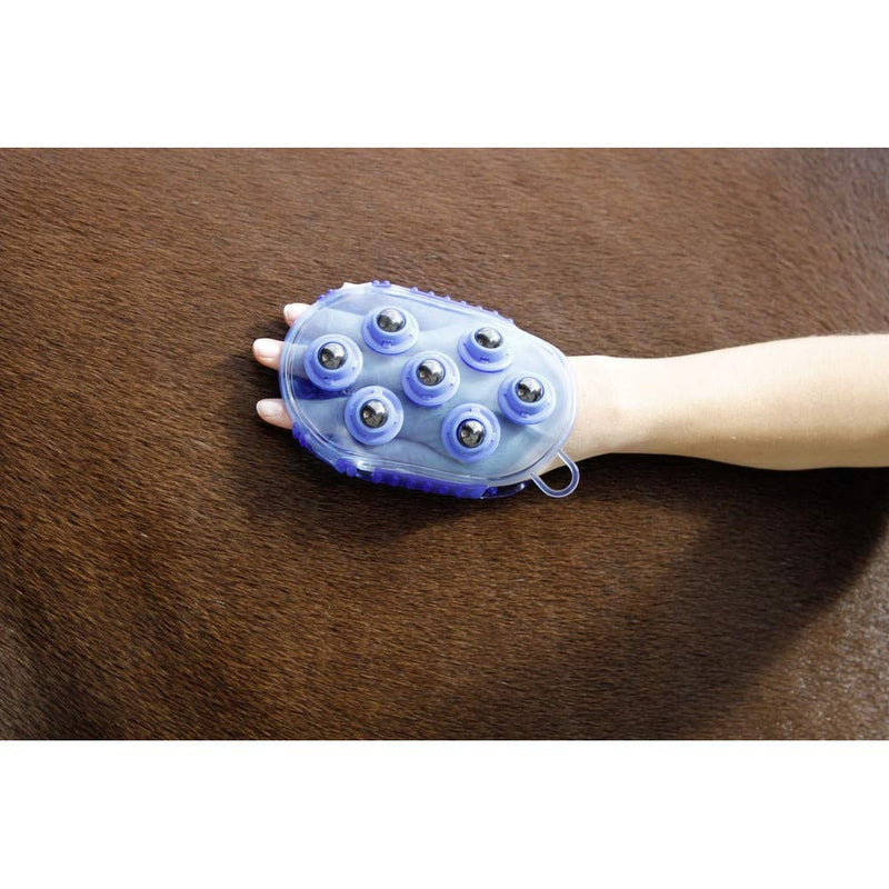 Kerbl magnetic massage curry comb royal blue - BeesActive Australia