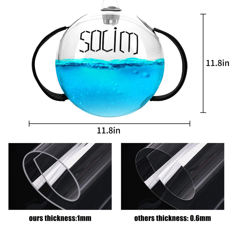Water Weights Aqua Bag, Workout Sandbag Alternative Strength Training Sand Bag Portable Stability Fitness Equipment – Ultimate Core and Balance Training for Home Gym Ball Shape Aqua Bag