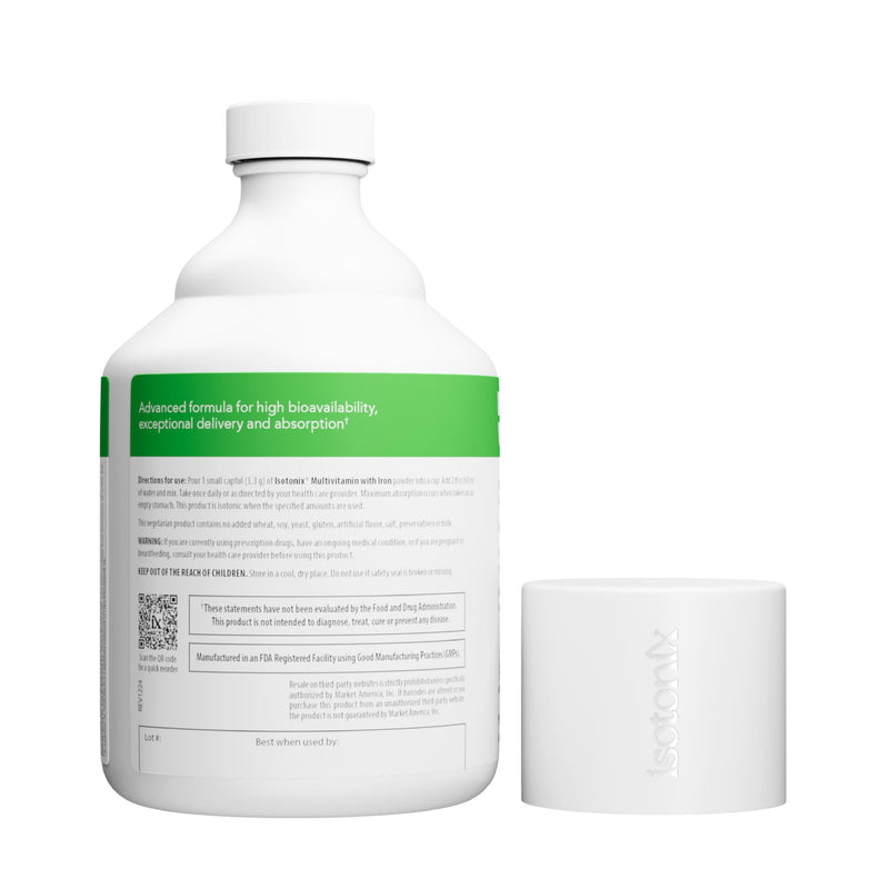 Isotonix Multivitamin with Iron, Methylated B Vitamins, 90 Servings | Complete Isotonic Multivitamin with Iron, Methylated B-Complex & Antioxidants; Energy, Immune & Nervous System Support