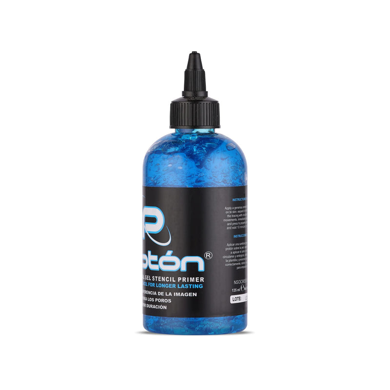 Dynamic Color Co- Proton Tattoo Stencil Primer Gel, Long Lasting, Smudge Proof, Blue, 8oz Bottle 8 Fl Oz (Pack of 1)