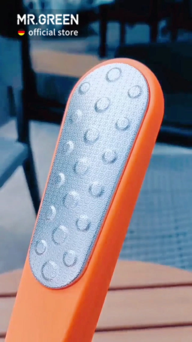 MR.GREEN Foot File Double Sided Callus Remover for Dead Skin Professional Pedicure Tools Callous Scraper Foot Sander Heel Filer (Orange) Orange
