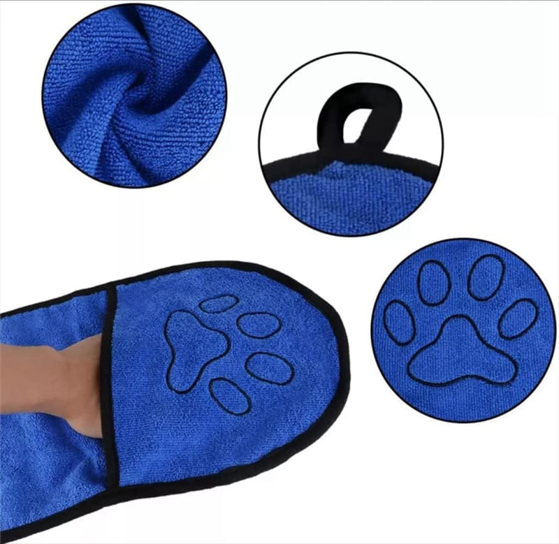 Laherencia- kit 3 Pcs Dog bath brush. , Dog brush, Washing brush with handle, Drying towel for Dogs, Pet bath set.