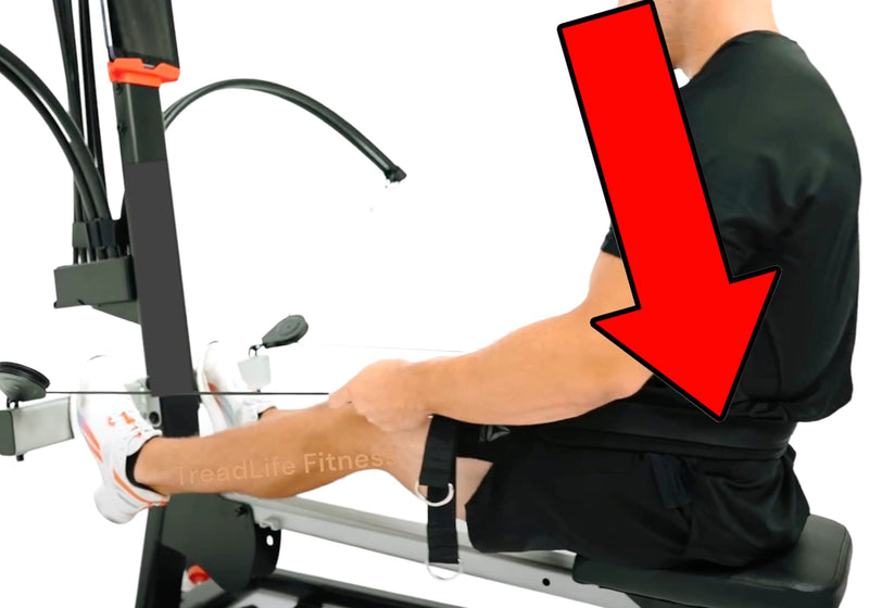 TreadLife Fitness LegPress/Rowing Strap Compatible with most Bowflex Gyms