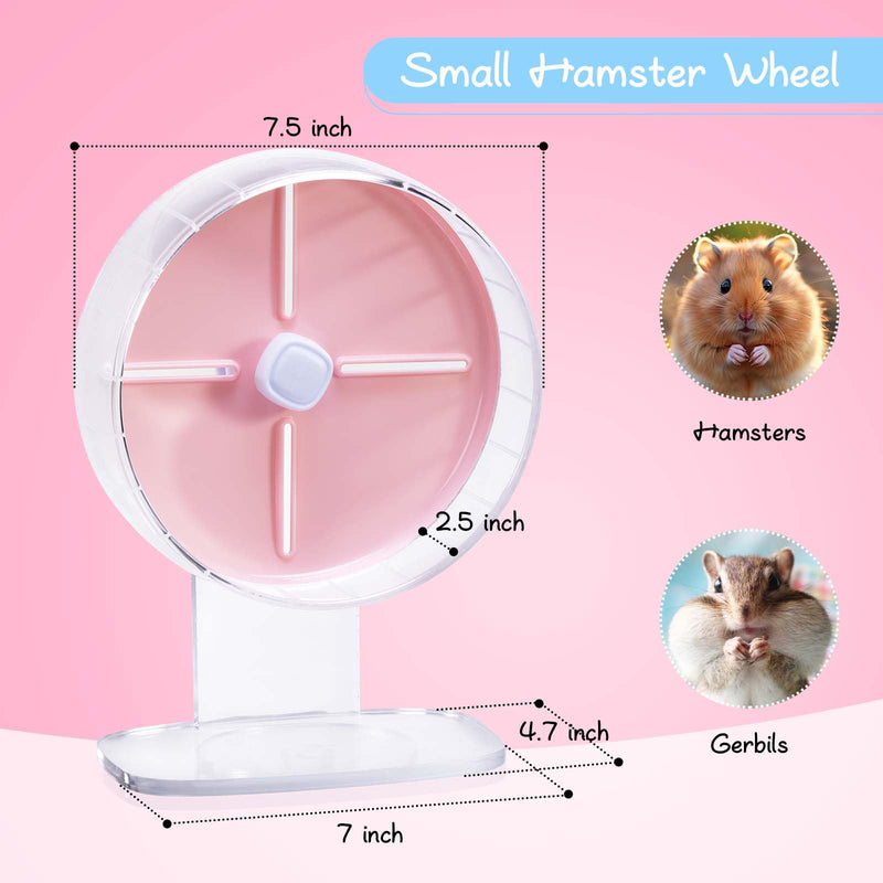 Hamster Wheel, Silent Hamster Wheel, 7.5 inch Durable Mice Running Wheel Height Adjustable, Quiet Hamster Wheel Hamster Toys for Hamsters, Gerbil, Hedgehog, and Other Small Pets - BeesActive Australia