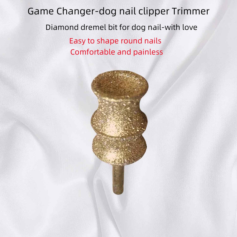 Diamond Dremel Bit for Dog Nails-Dog Nail Grinder Attachment Bit Refills for Dremel- Smooth, Painless Nail Care for Medium Large Dog, Nail Clippers for Thick Nails on Heavy-Duty Large Dog and Cat - BeesActive Australia