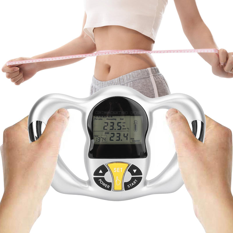 Handheld Body Fat Analyzer, Calorie Bmi Measurement LCD Screen Portable Digital Health Monitor Body Fat Measuring Instrument Bmi Meter Fat Analyzer Body Fat Monitor Fat Measuring - BeesActive Australia