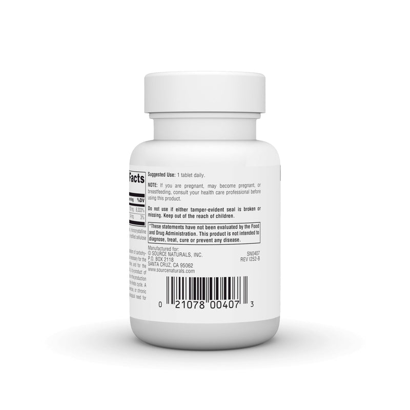Source Naturals Vitamin B-1, 100 mg - 100 Vegan Tablets | Thiamin | Supports Energy Production* 1 1 Count (Pack of 100)