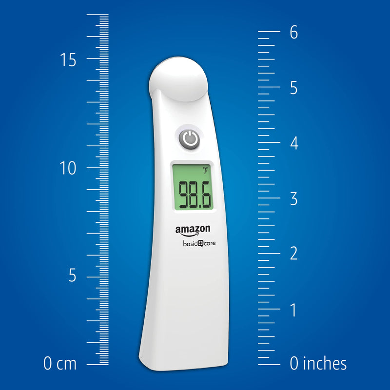 Amazon Basic Care Temple Touch Digital Thermometer, Instant Read, Easy to Use, Fast Accurate, White Pack of 1 - BeesActive Australia