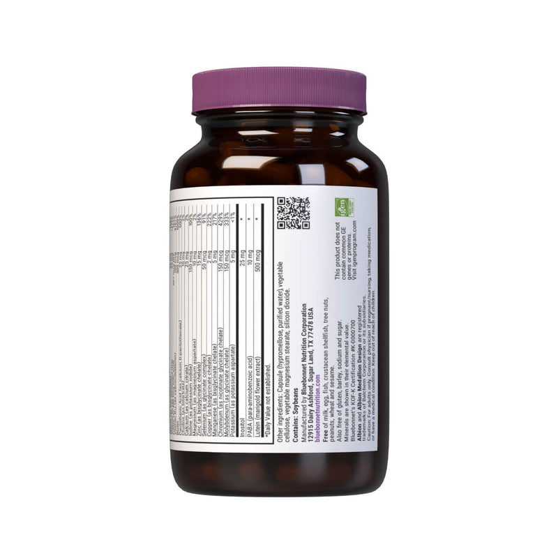 Bluebonnet Nutrition Multi One (Iron Free) Vegetable Capsules, Complete Full Spectrum Multiple, B Vitamins, General Health, Gluten & Milk Free, Kosher, 3 Month Supply, White, 90 Count | Daily Nutritional Support; Vegetarian, Kosher Certified 1