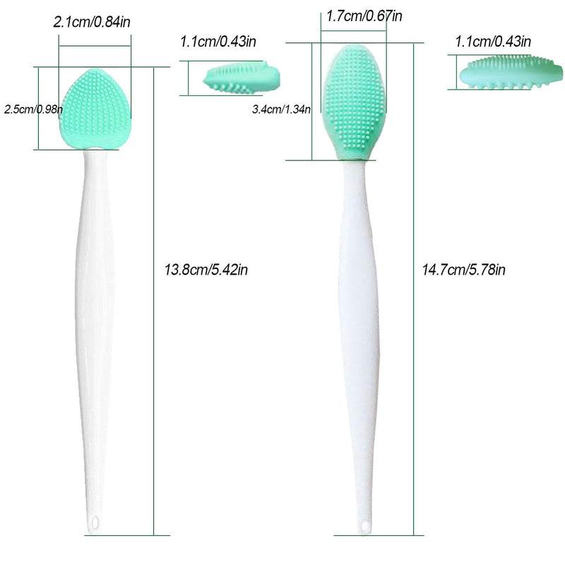 JGocot Cat Grooming Essentials - Black Seed Exfoliating Brush, Soft Silicone Double-Sided Scraper for Chin Acne and Cleaning (4PCS) - BeesActive Australia