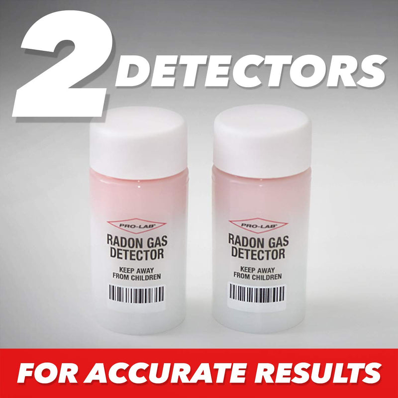 Radon Test Kit for Home, EPA Approved Short Term Radon with Lab (2 Kits)