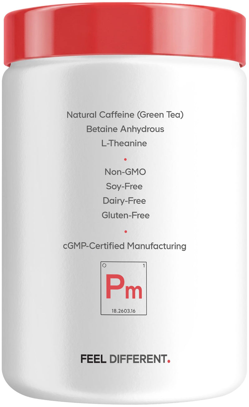 Codeage Pre-Workout, Citrulline, Beta-Alanine, Rhodiola, Mixed Berry, 12 oz | L-citrulline, beta-alanine, betaine, L-tyrosine, taurine, rhodiola rosea. 150mg natural caffeine from green tea. Non-GMO.