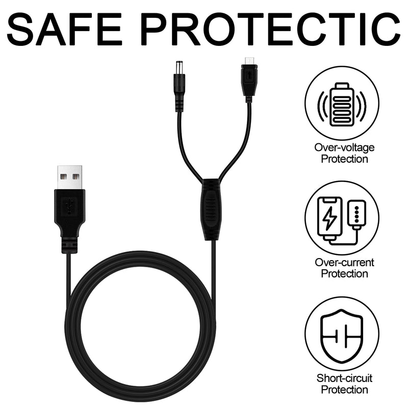 2 Pack Collar Charger for Bousnic Dog Shock 2-in-1 Dog Shock Collar Charger Replacement for Bousnic Dog Shock Collar RS2A and RS2B - BeesActive Australia