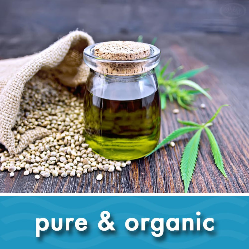 Organic Hemp Seed Oil for Dogs & Cats UK 300ml - More Omega 3,6,9 than Salmon, Cod Liver & Fish Oil | Joint Supplement Ideal for Senior Pets | 100% Pure & Cold Pressed | Pike's Pouches Organic Hemp 300 ml (Pack of 1)