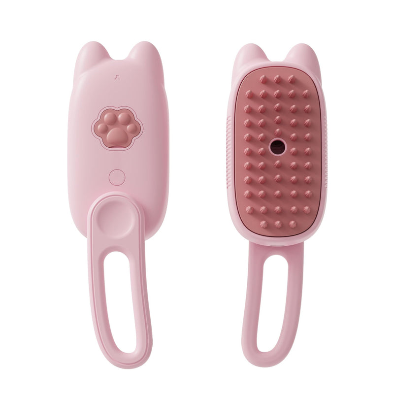 Steam Cat Brush Dog Brush for Shedding Rechargeable Cat Brush Unique Pet Brush The Handle Can be Rotated 360° (pink) pink - BeesActive Australia