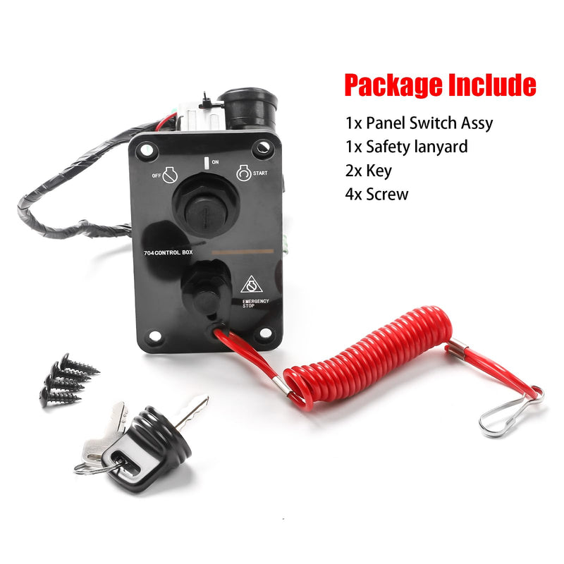704-82570-08-00 Panel Switch Assy for Yamaha Outboard 2-Stroke and 4-Stroke Engine, On-Off-Start Control Box for Yamaha Outboard Yacht - BeesActive Australia