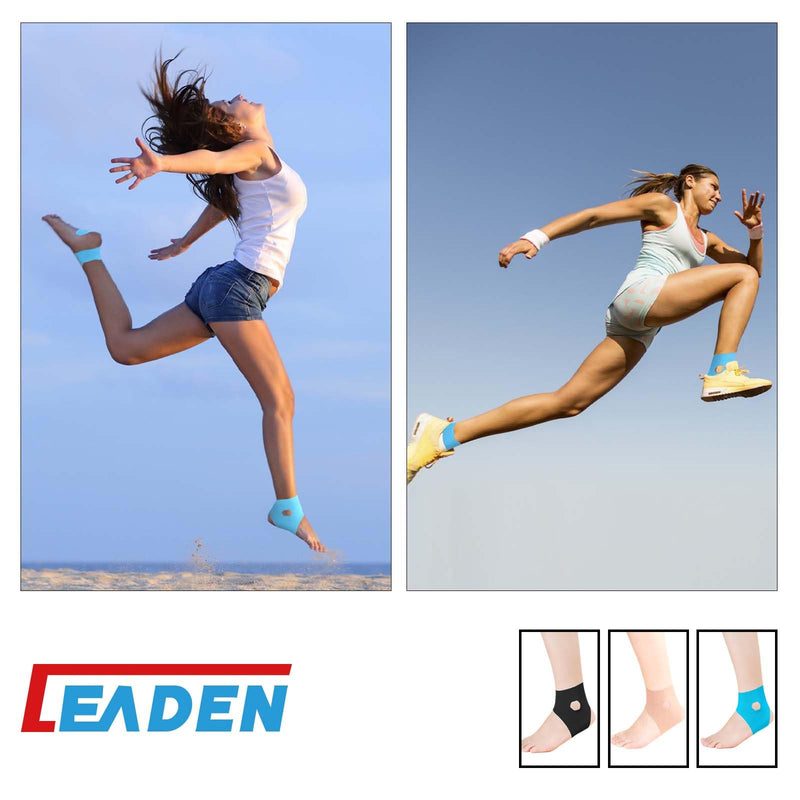 IEADEN Precut Kinesiology Tape for Ankle, 20 Pcs - Ankle Support & Stability, Ankle Pain Relief - Waterproof & Elastic, Breathable Hypoallergenic Latex-Free Tape, Beige