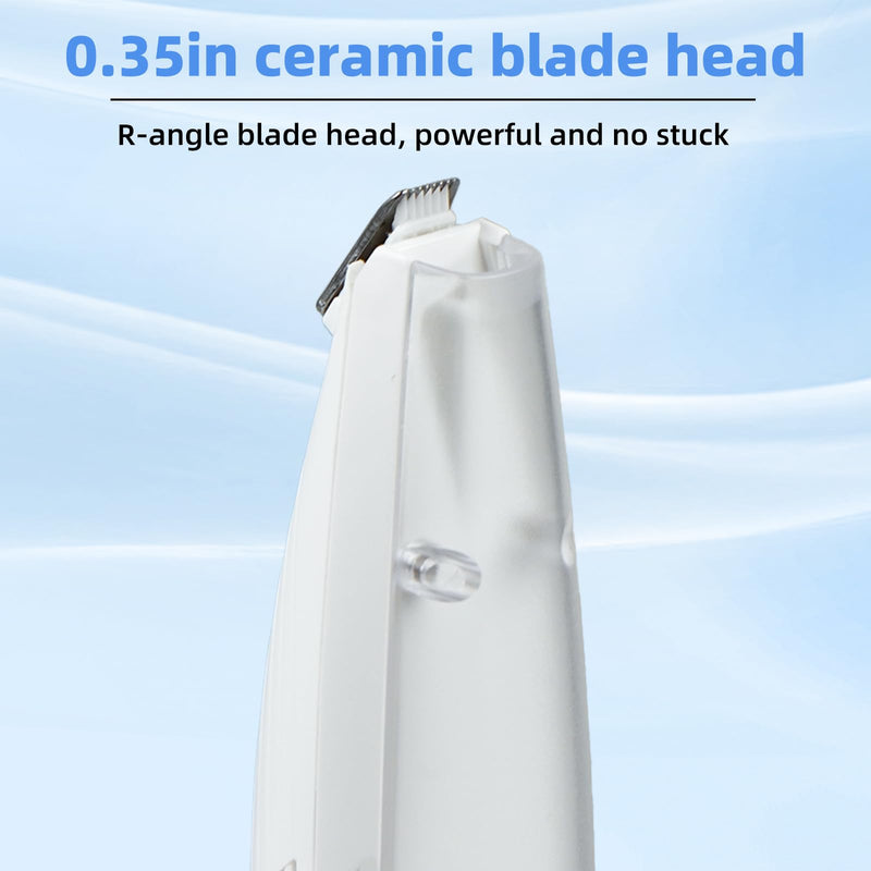 Dog Paw Trimmer for Grooming - Quiet, Rechargeable Pet Paw Trimmer for Dogs and Cats with Light, Hair Suction, Dual-Speed Ceramic Blades - Safe & Precise Cat Paw Trimmer for Small Areas - BeesActive Australia