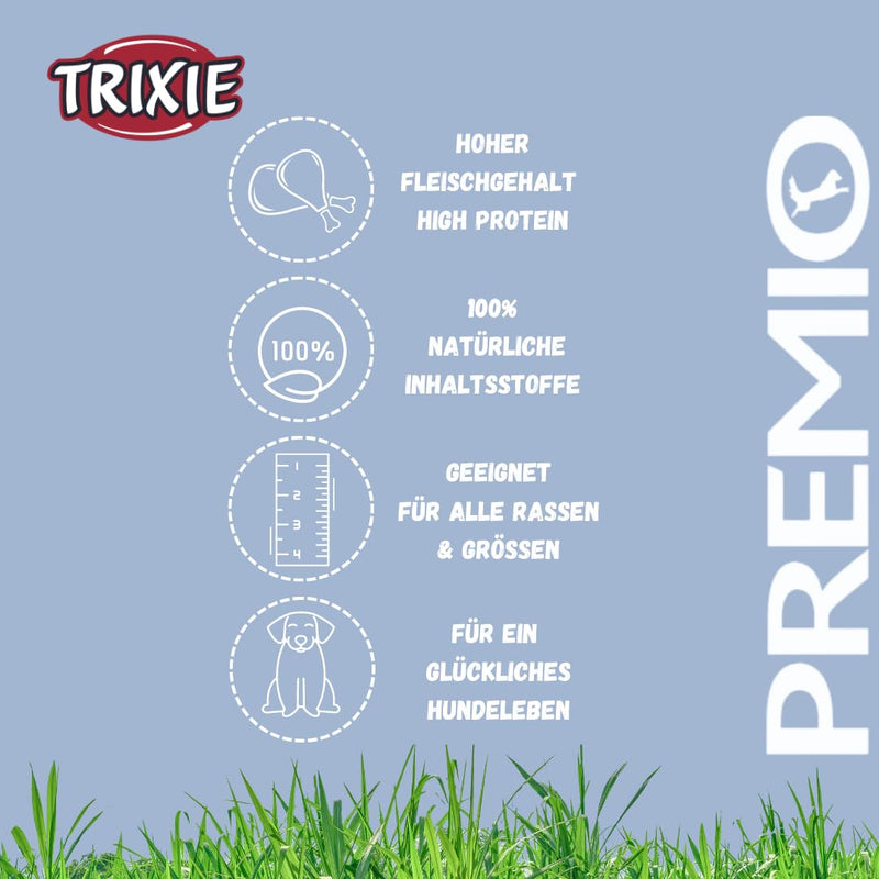 TRIXIE Dog Treats PREMIO Dog Liver Sausage 110g - Premium Treats for Dogs Gluten Free - No Grain & Sugar, Tasty Reward for Training & Home - 3176 Liver Sausage 110g (Pack of 1) - BeesActive Australia