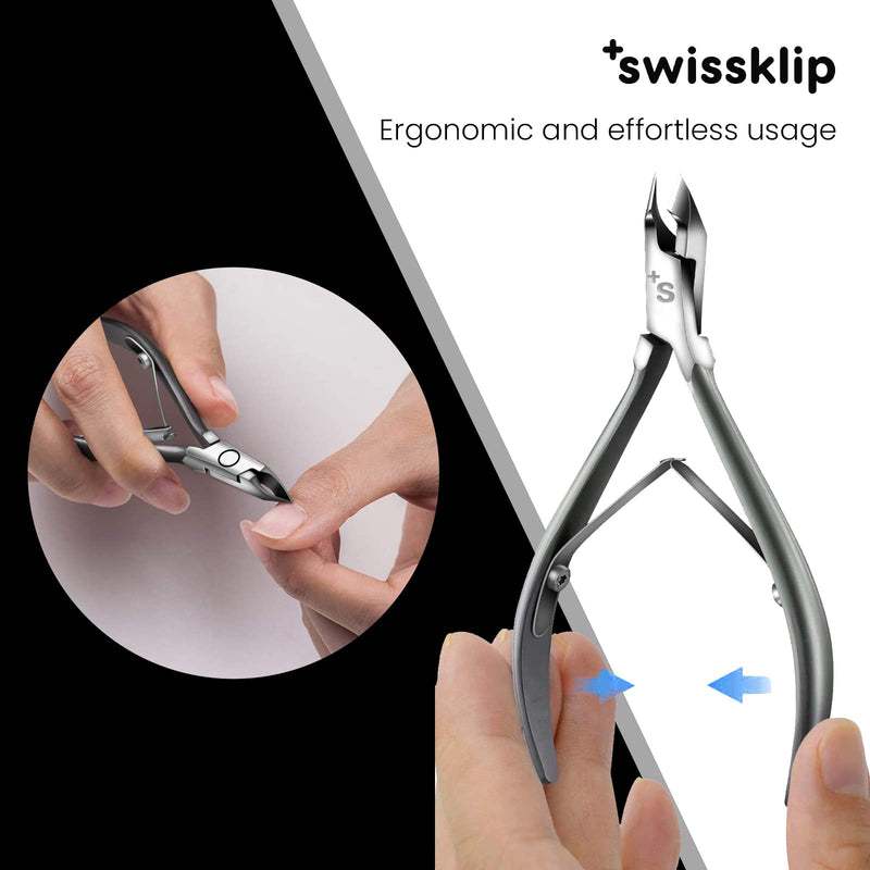 Swissker by Swissklip Cuticle Trimmer, Cuticle Remover, White Elephant gifts, Cuticle Nippers, Cutter, Nail Nipper used along with Cuticle Pusher Tool, Nail Cuticle Trimmer (1) - BeesActive Australia