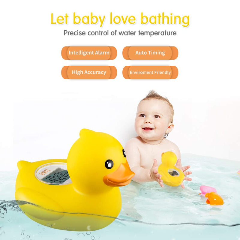 b&h Baby Bath Thermometer, The Infant Bath Floating Toy Safety Temperature Water Thermometer, Baby Bath Essentials (Classic Duck) Classic Duck