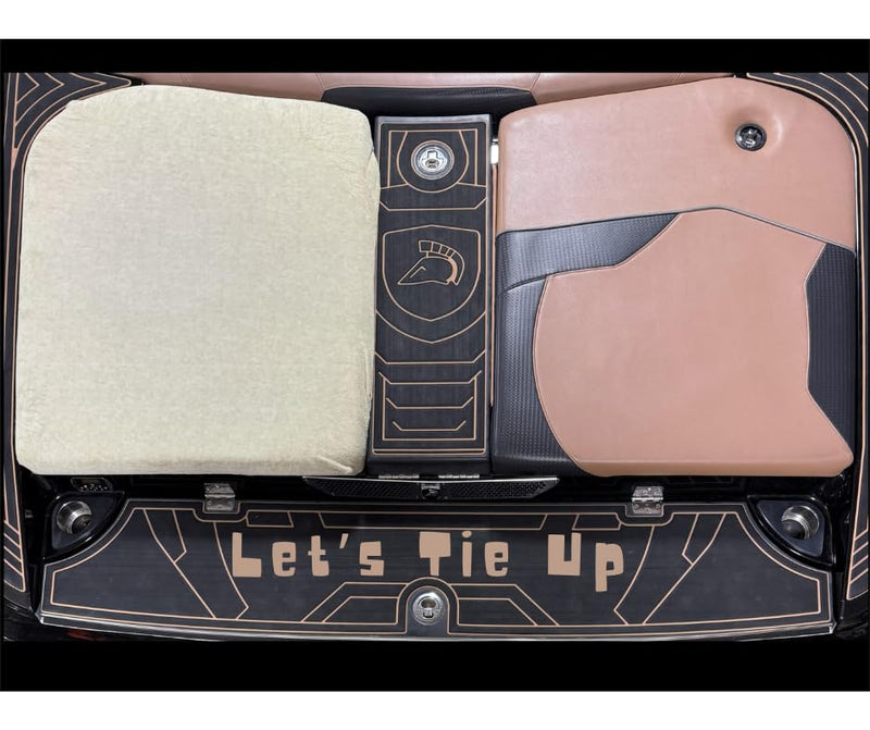 Let's Tie Up Premium Boat Seat Cushion Covers | XS Sand | 2 Count | Breathable Fabric | Heat Dissipation Keeps Seats Cool | Cushion Coozie | Protection & Comfort in One X-Small