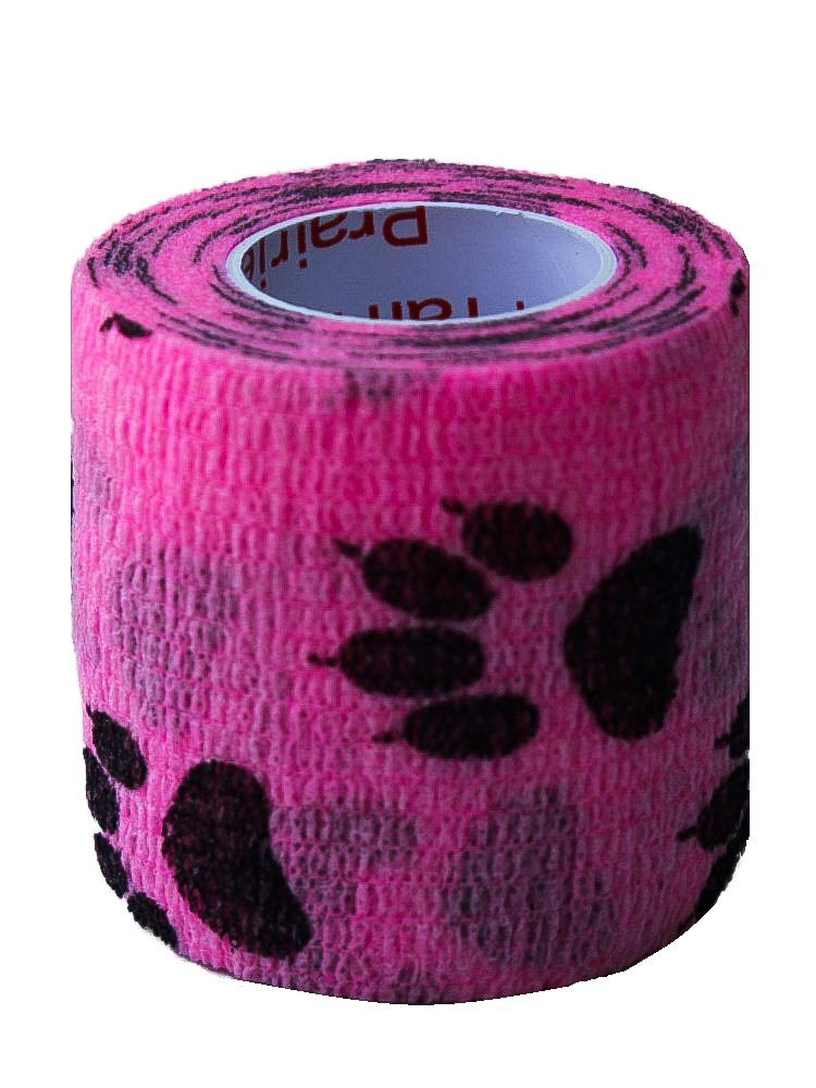 2 Inch Vet Wrap Tape Bulk (Blue, Neon Green, Neon Pink, and Black Paw Prints on Blue, Neon Green, Neon Pink) (Pack of 6) Self Adhesive Adherent Adhering Flex Bandage Grip Roll for Dog Cat Pet 6 Rolls Assorted 2 - BeesActive Australia