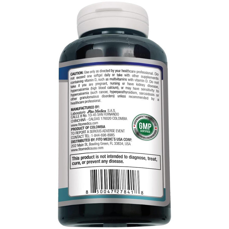 FITO MEDIC'S Lab - Vitamin d - 5000 IU of - Vitamin d3-360 Softgels - Vitamin d3 5000 iu - for Bone, Teeth, Muscle and Immune Health Support, Ultra high Absorption, vitamina d3.