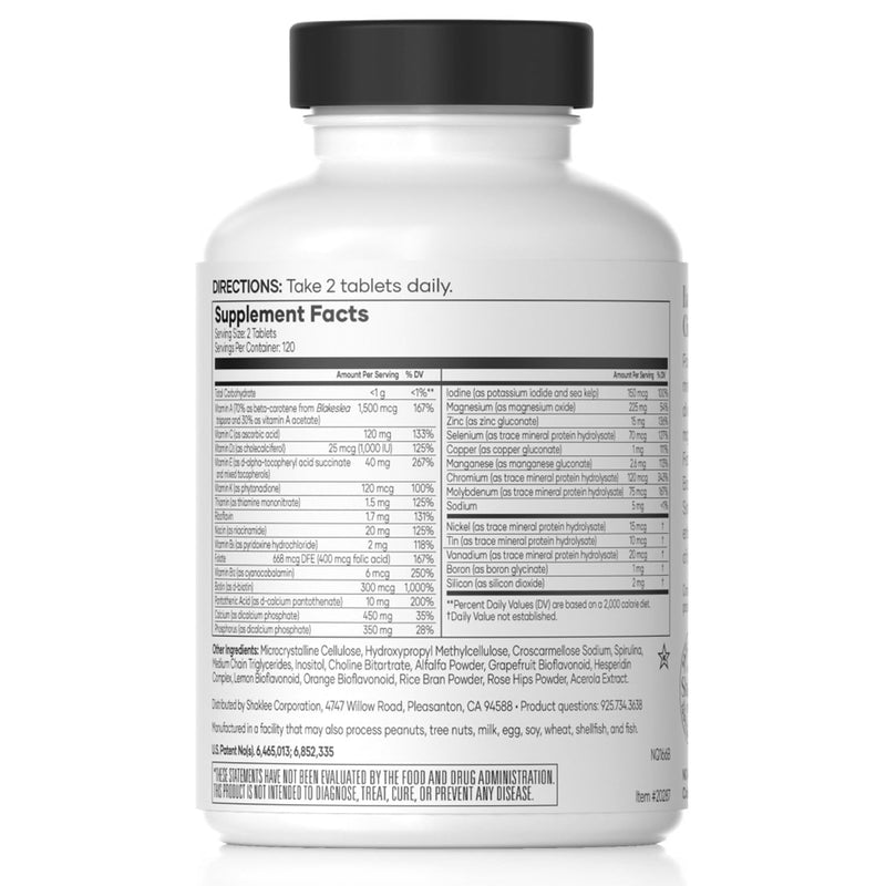 Shaklee - Vita-Lea® Men High Potency Multivitamin - 240 Tablets | High-potency multivitamin and multimineral formulated for men, Includes vitamins C, D, and E plus key B vitamins Vita-Lea Men