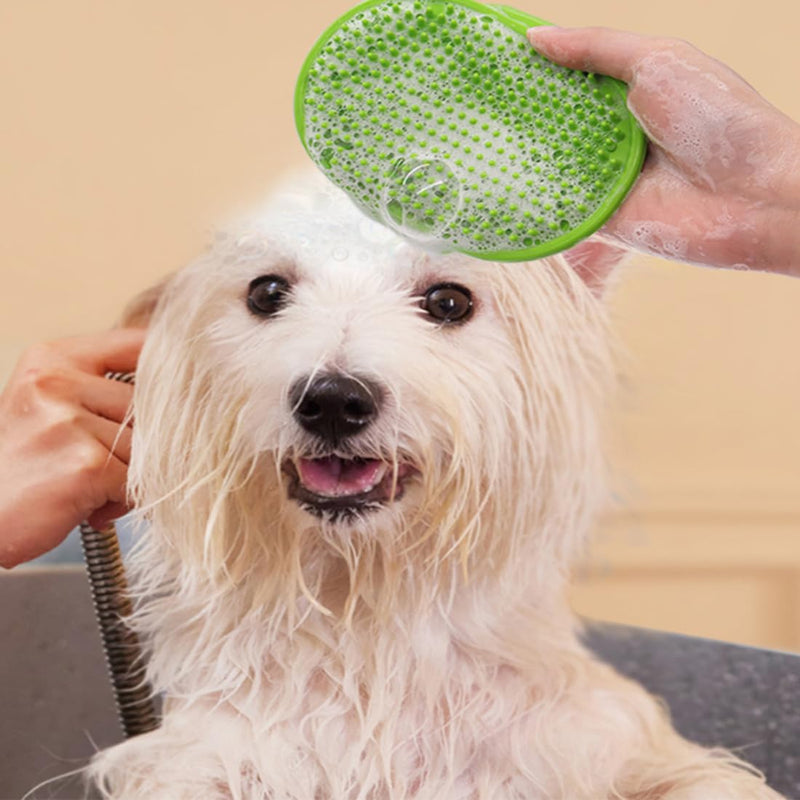 Spray Rubber Hose Attachment With Hose Clamp and Scrubber Brush,Portable Sink Hose Faucet Sprayer for Dog,Pets,Bathing Baby,Washing Hair,Rinsing Vegetables brush B - BeesActive Australia