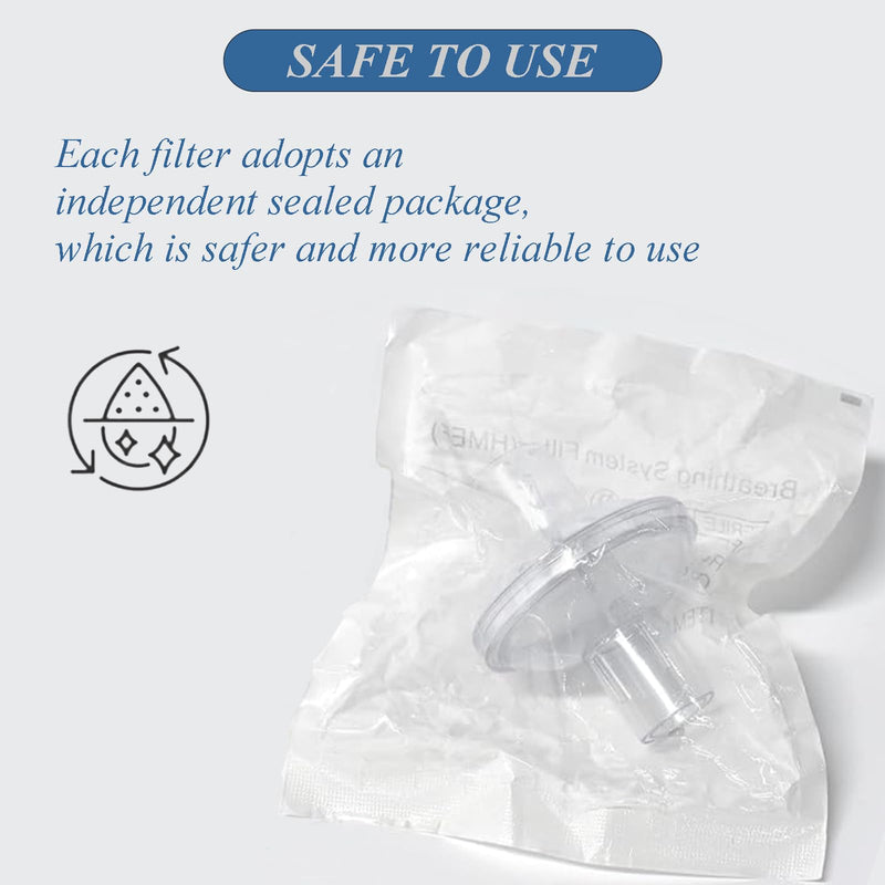 Universal CPAP Inline Filter Machine Bacteria Filter, Compatible with CPAP and Nebulizer Machines & Filters Dust & Bacteria & Viruses (2 Packs) 2 - BeesActive Australia