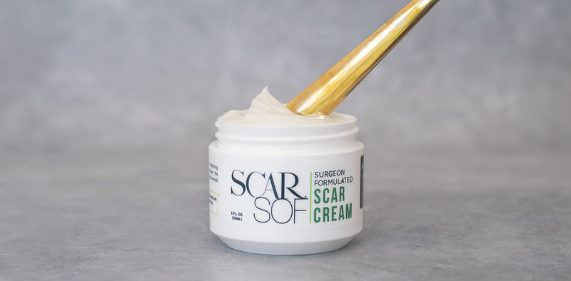 ScarSof Scar Cream - Advanced Scar Cream Made with 100% Organic Aloe Vera and All Natural Emu Oil - Helps Scar Appearance and Overall Skin Health - 2 oz 2 Ounce (Pack of 1)