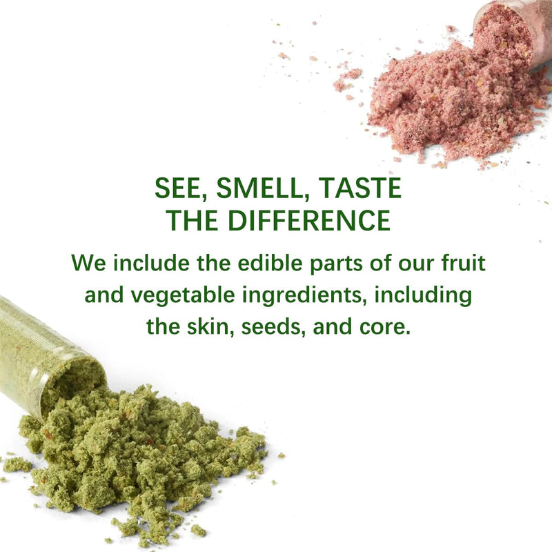 Fruits & Veggies Capsules - 90 Fruit and 90 Veggie Whole Food Supplement - Supports Energy Levels, High Lycopene, Vitamins & Minerals