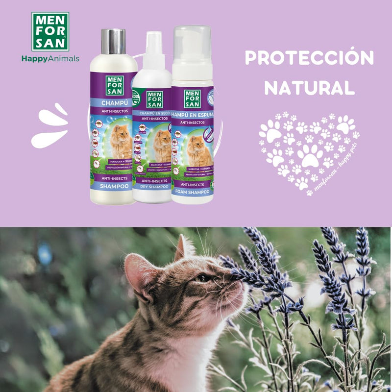 MENFORSAN anti-insect foam shampoo for cats, 200 ml - BeesActive Australia