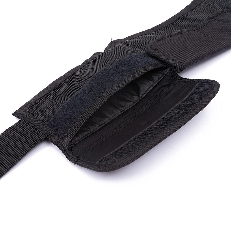 Waist Scub-a Weight Belt, Adjustable Scub-a Weight Belt with 4 Neoprene Pocket, Durable Dive Weight Belt for Fre-e Diving with Stainless Steel Buckle and Adjustable Webbing(Black) Black - BeesActive Australia