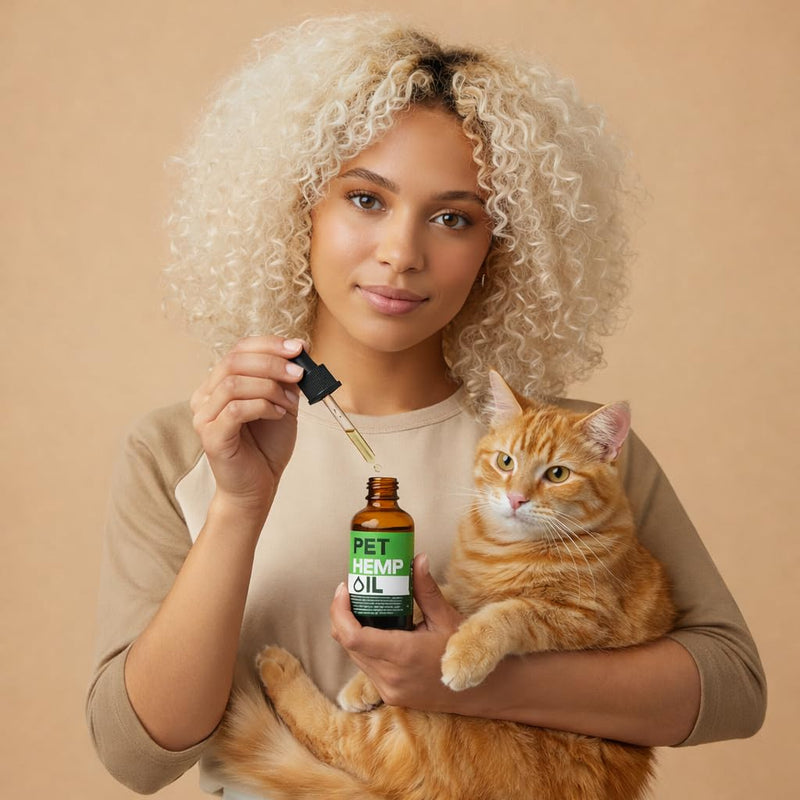 Hemp Оil for Dogs Cats Canine%100 Organic Advanced Calming Supplement, Helps Pets with Аnxiеty, Hyperactivity, Strеss, Аrthritis - Sеizures, Pain Relief - Skin Care - Storms, Fireworks