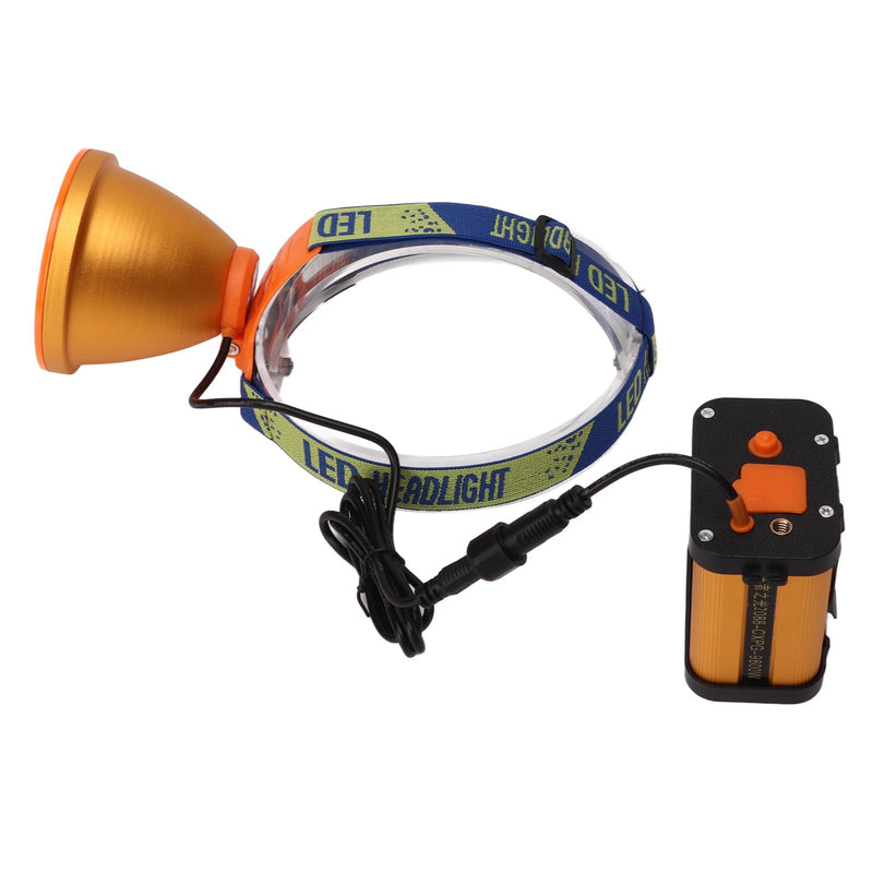Miner Headlight Super Bright Adjustable Angle LED Headlamp with 6400mAh Lithium Battery US Plug 100V‑240V - BeesActive Australia
