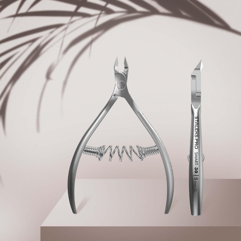 Staleks Pro Cuticle Trimmer - Professional Stainless Steel Cuticle Nipper with Sharp 5mm Blade: Durable Manicure and Pedicure Tool for Nail Care NS-30-5 5 mm blade - BeesActive Australia