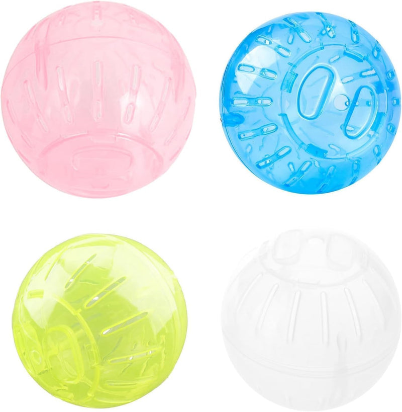 Transparent Silent Exercise Ball Plastic Spinner Hamster Running for Sugar Gliders Small Mice Gerbils Exercise Wheels Multiple Colors Hamster Exercise Ball,Hamster Wheel,Small Animal Health Supplie - BeesActive Australia