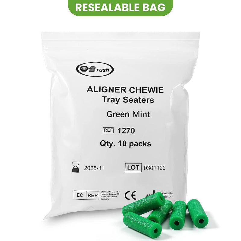 20 Pcs Chewie For Invisalign Aligners, Aligner Tray Seaters For Invisible Braces, Dental Aligner Trays Seater Chewie, Orthodontic Aligners Teeth Chompers Unscented Flavor Pack Of 2 (Unscented) - BeesActive Australia