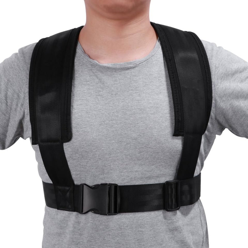 BESPORTBLE Adjustable Sled Harness - with Resistance Band for Strength and Fitness Training Padded Shoulder Straps and Waist Belt for Workout Sled Pulling Durable Neoprene and Polyester Vest