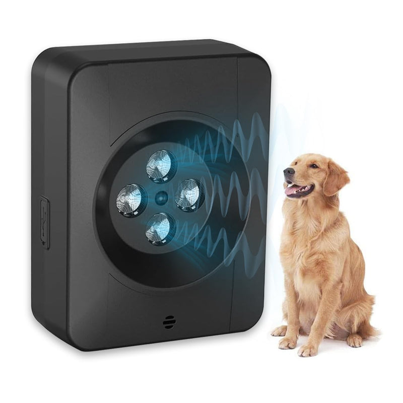 Zigzagmars Anti Barking Device for Dogs, Ultrasonic Dog Barking Control with 3 Adjustable Modes, Rechargeable & Weatherproof, Indoor & Outdoor Use