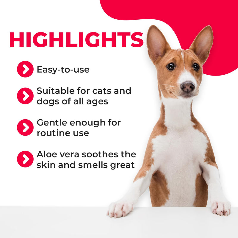 Truseb Topical for Dogs, Cats and Horses - with Aloe for Cleansing (Ketoconazole & Chlorhexidine Wipes, 100 count) Ketoconazole & Chlorhexidine Wipes - BeesActive Australia