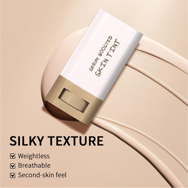 Foundation Stick Beauty Balm Serum Boosted Skin Tint, Serum Boosted Skin Tint Balm, Solid Tinted Moisturizing SerumContour Stick Foundation FaceStick, Longwear ContourStick, Natural Finish (#3) #3