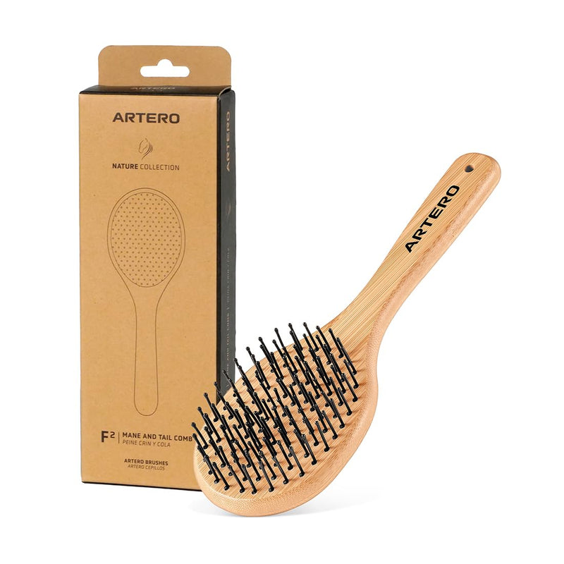 Artero horse brush. horse mane and tail brush. mane and tail brush made of elegant and resistant bamboo. horse grooming supplies - BeesActive Australia