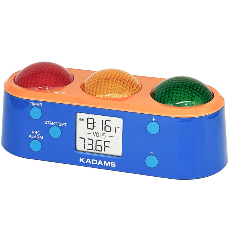 KADAMS Visual Timer for Kids with Pre-Alarm Stop Light Concept, Clock with Indoor Temperature, Kindergarten Classroom Teacher Must Have, Time Management Gifts for Kids, Toddlers, Kindergardeners,ADHD - BeesActive Australia