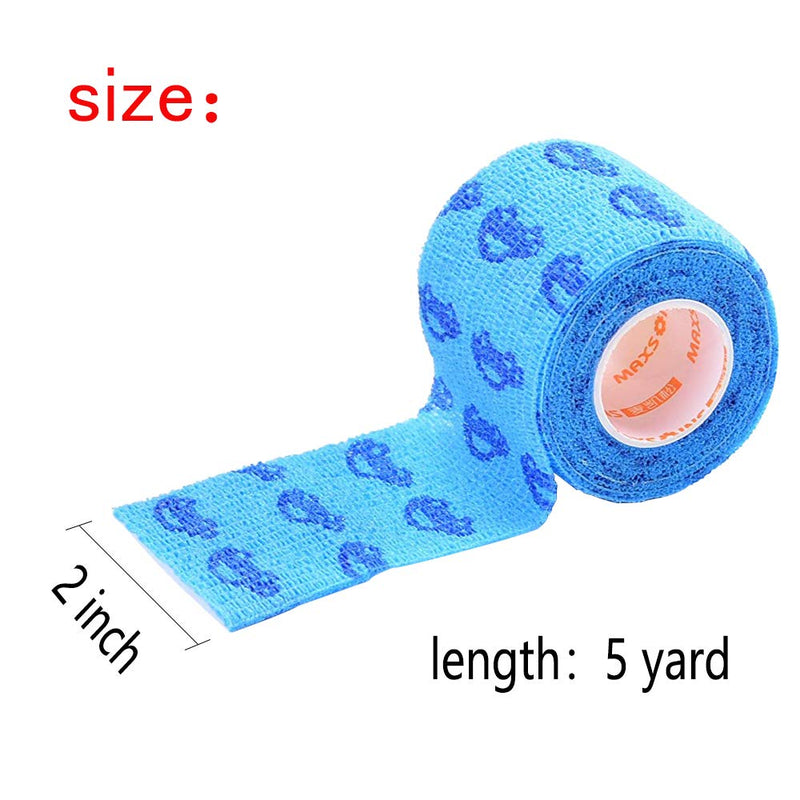Stmandy Vet Tape wrap, wrap Bandage 2 inch 6 Rolls,Adhesive wrap Bandage for The Person or The Pets (cat,Dogs,Horse and Other Animal) who was injure or Have Wounds (Cartoon 6pcs) 2 Inch (Pack of 6) - BeesActive Australia