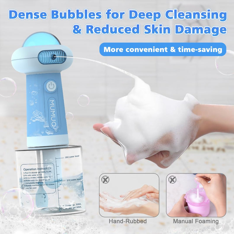 Electric Dog Shampoo Dispenser, Automatic Dog Soap Dispenser, Shampoo Frother Dog Grooming with Brush for Dog and Cat Bathing, Shampoo Foamer for Pet Bathing, Bathroom, Kitchen Sink, Toilet Cleaning - BeesActive Australia