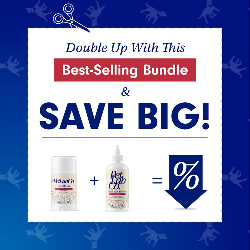 PetLab Co. – Paw & Ear Bundle: Support Ear Hygiene & Health With Our Dog Ear Drops. Expertly Formulated For Moisturized, Healthy Ears 4 Ounces & Dog Paw Balm To Support & Moisturize Dry Paws 2.4 Ounce - PawsPlanet Australia
